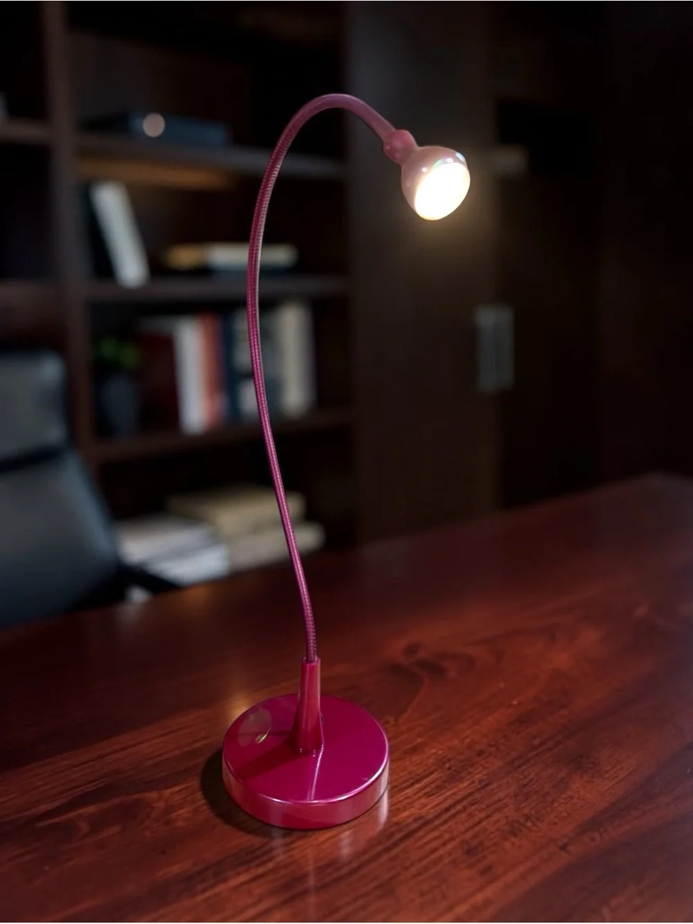IKEA Jansjö LED Flexible Gooseneck Desk Lamp - Red / Maroon